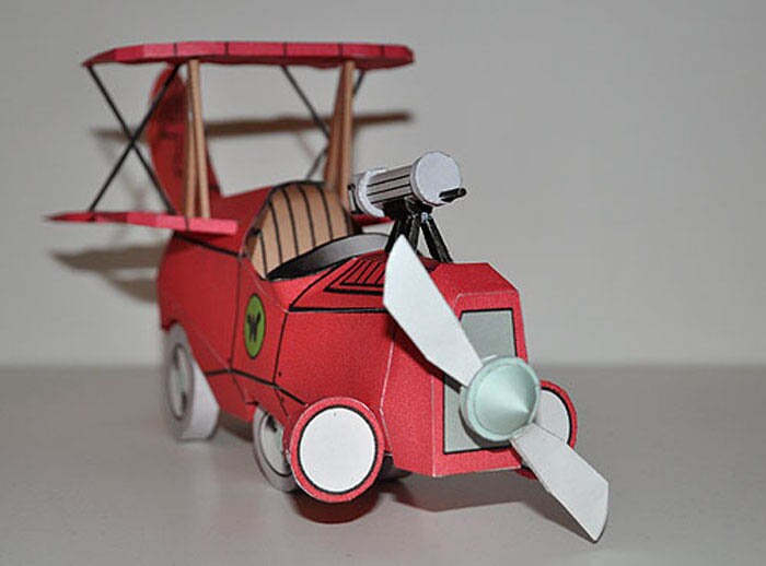 Wacky Races Papercraft Wacky Races The Crimson Haybailer papercraft PDF DIY hanna barbera Dick ...