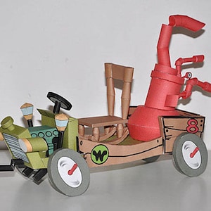 Wacky Races - The Arkansas Chug-A-Bug - papercraft - PDF - DIY - hanna barbera - Dick Dastardly - Muttley - Penelope Pitstop - pdo
