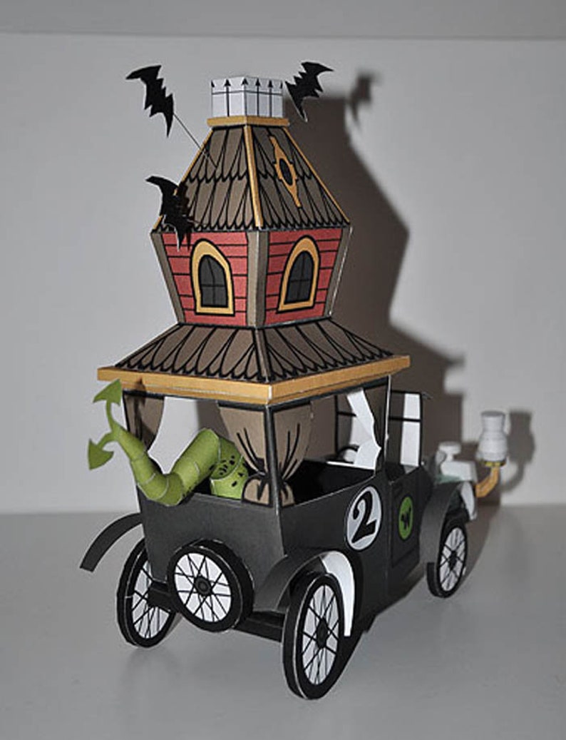 Wacky Races Papercraft Wacky Races Creepy Coupe Papercraft: DIY Cartoon Car (PDF) - Etsy