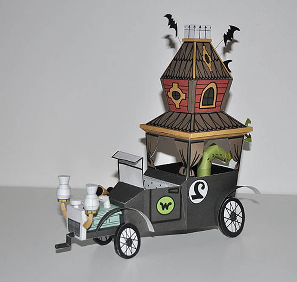 Wacky Races Papercraft Wacky Races - Creepy Coupe - Papercraft - PDF - DIY - Hanna Barbera ...