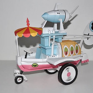 Wacky Races - Convert-a-Car - papercraft - PDF - DIY - hanna barbera - Dick Dastardly - Muttley - Penelope Pitstop - cartoon - pdo