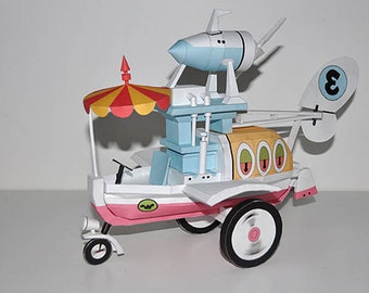 Wacky Races Convert-a-Car Papercraft: DIY Cartoon Model (PDF)