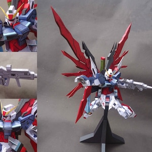 Exclusive! Gundam SEED Destiny, Destiny Gundam, papercraft, DIY, PDF papercraft, Mobile Suit , robot, anime, Gundam, papermodel, zgmf-X42S