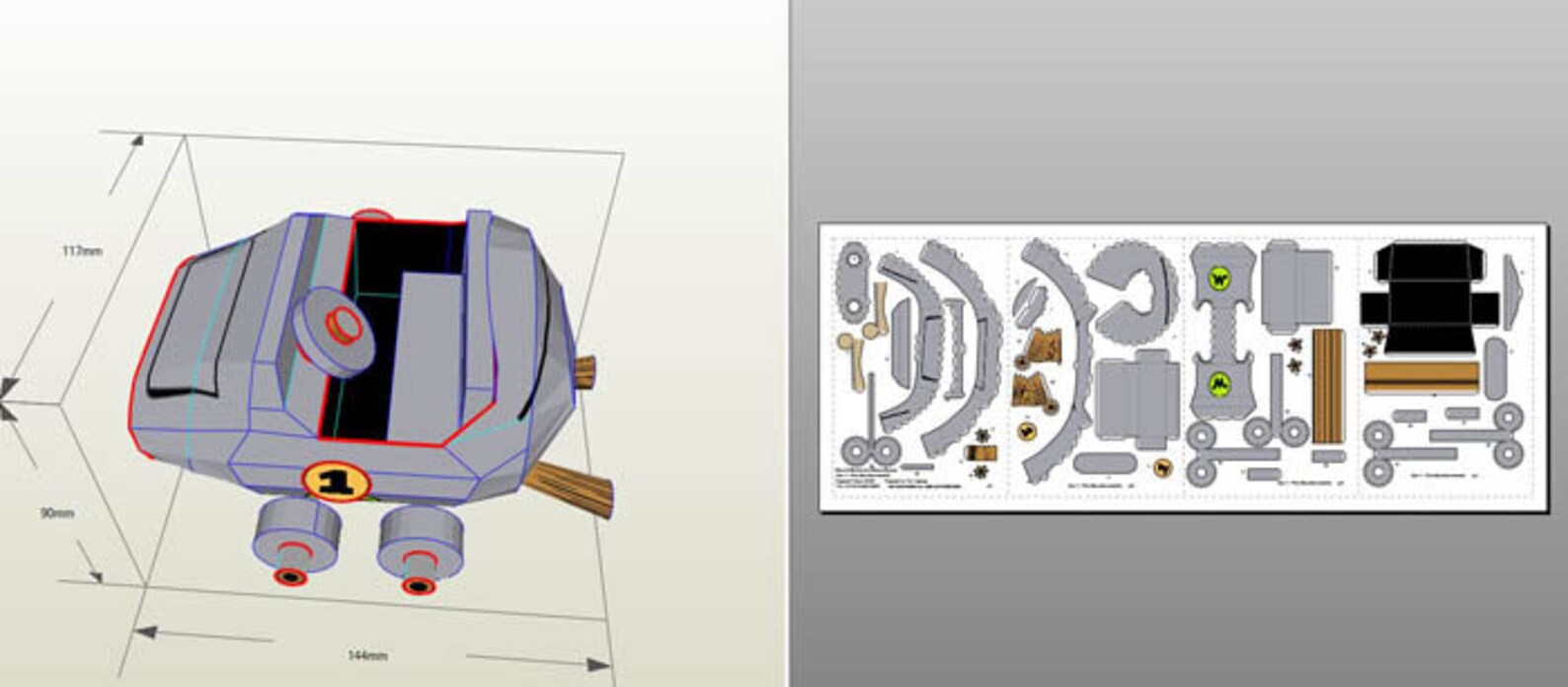 Wacky Races Papercraft Wacky Races Boulder Mobile Papercraft: DIY Car Model (PDF) - Etsy