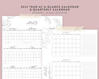 3 Month Calendar Printable Planner Sheets 8.5X11 (Download Now) - Etsy
