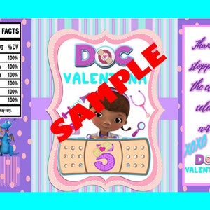 Doc McStufins Chip Bags |Doc McStuffins Party Favor | Custom Chip Bag | Treat Bags | Digital | Printable | Birthday | Doc McStuffins decor