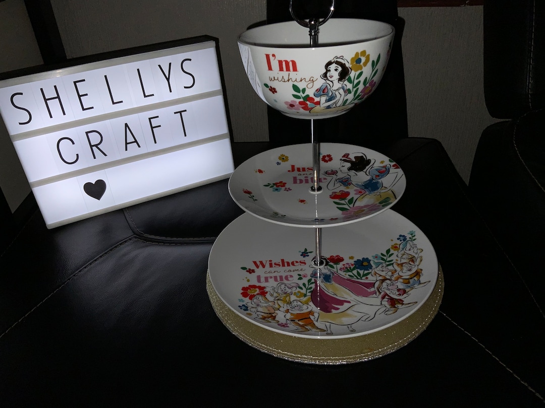 Disney Cake Stand Snow White and the Seven Dwarfs 3 Tier Cake Etsy