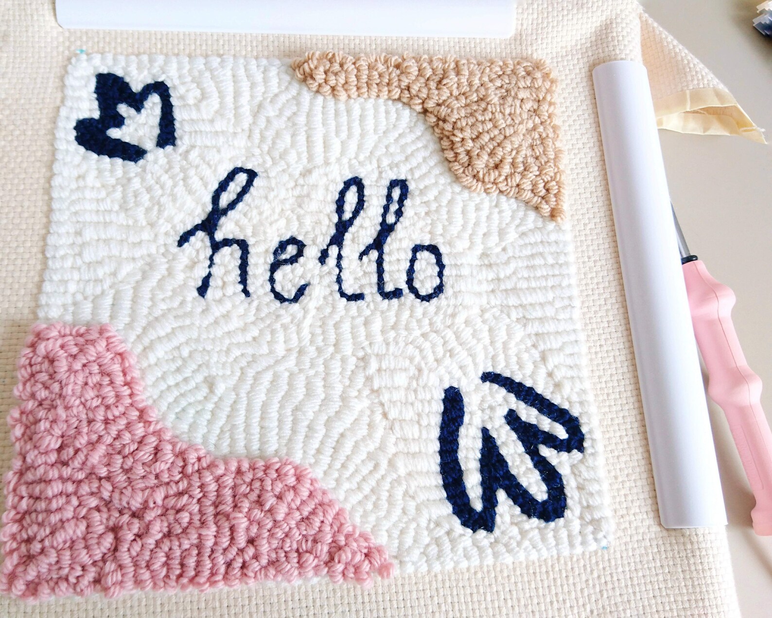 Punch Needle Home Decor Frame Etsy UK