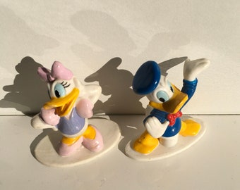 Set of 2 figurines Donald Duck and Daisy Duck vintage good condition