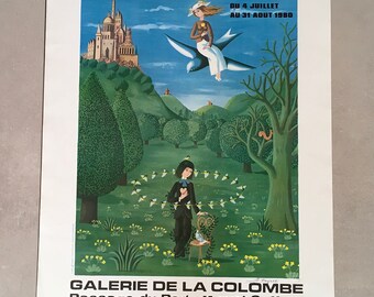 PEYNET POSTER affiche Expo Colombe 1980