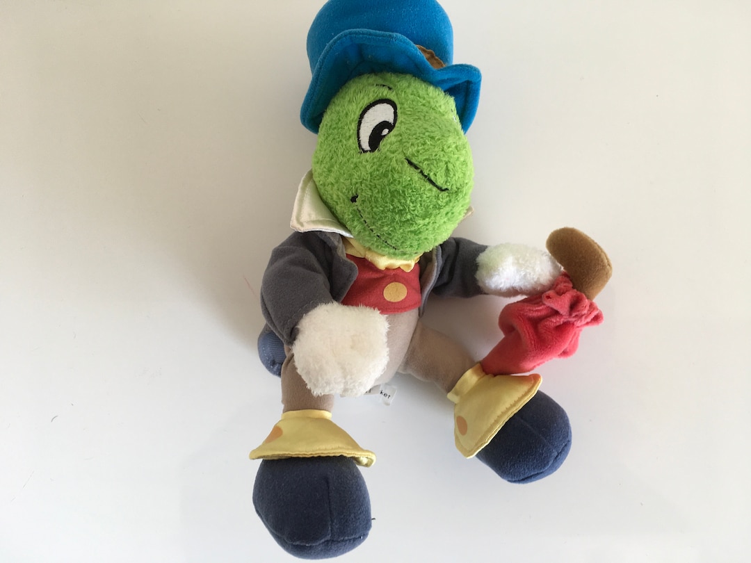 Plush Jiminy Cricket Disney Store London Pinocchio Umbrella Red 22 Cm