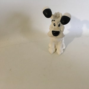 Dogmatix White Terrier Plush Asterix Dog Ajena Nounours 1990s France, Idefix  Cute Small White Soft Dog Plushie From Asterix & Obelix 