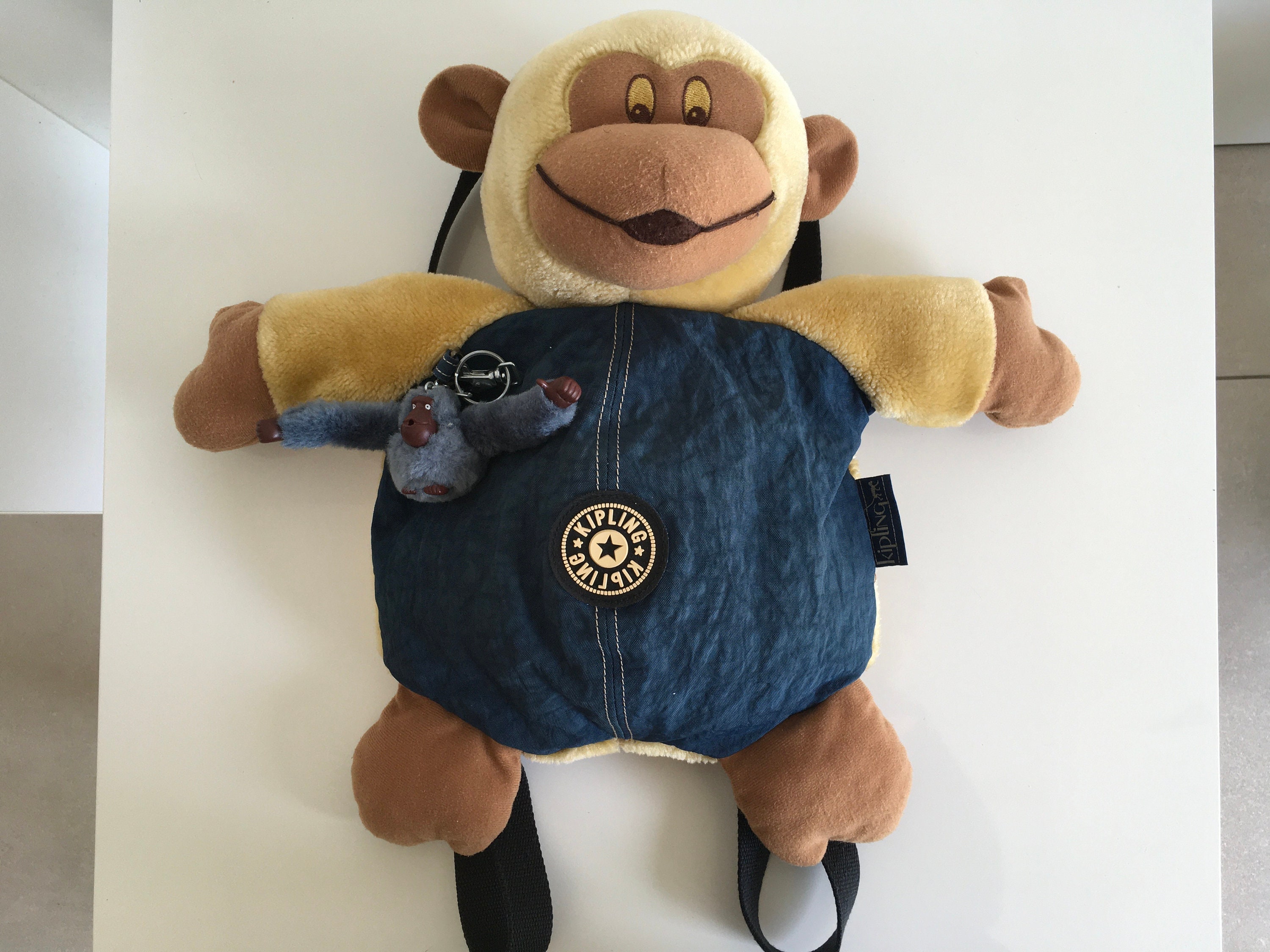 enkel en alleen Fauteuil stoel Buy Vintage Kipling Backpack Plush Monkey Stuffed Animal Good Online in  India - Etsy