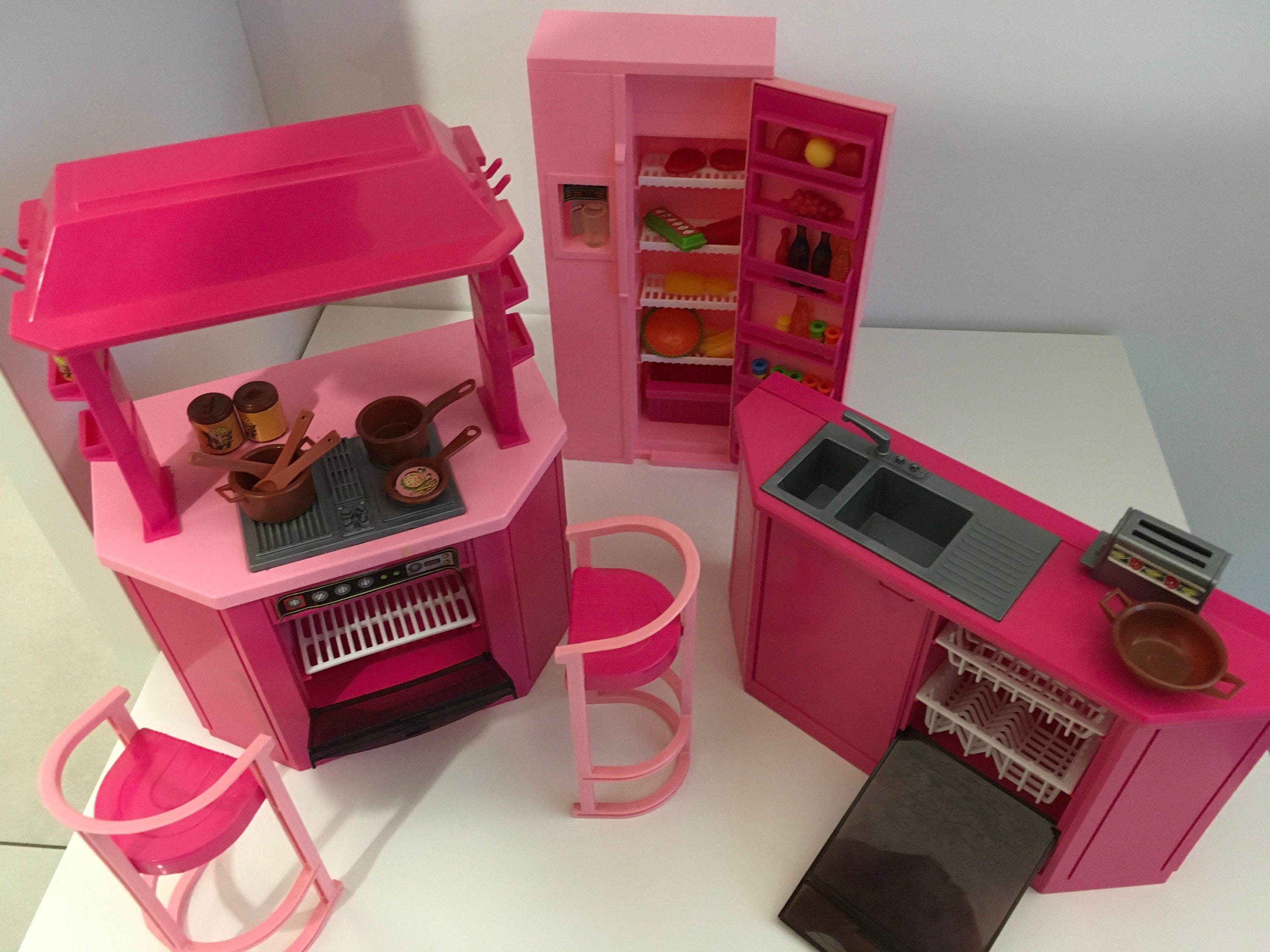 factor Vergissing maak een foto Barbie speelgoed keuken - Etsy Nederland