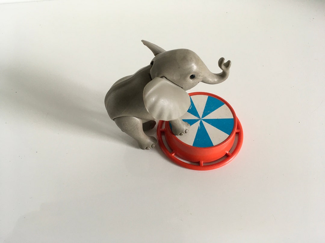 Tabouret/podium éléphant Vintage Playmobil Cirque 3711 De 1988 - Occasion, Bon état | Pièce Collection