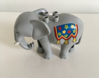 Lego duplo animale elefante grigio stella del circo buone