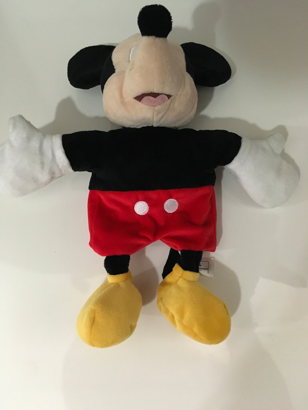 Mickey Mouse Puppet With Stand Red Shorts Cute 30cm Very Good Etsy