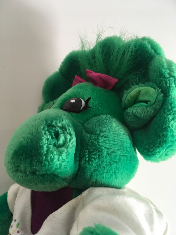 Serviette De Bain Vintage Barney The Dinosaur 1993 - 29 X 56 Pouces - Extra Large