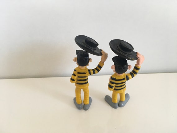 Lucky Luke Les Daltons Set of 2 Different Size Figurine Vintage