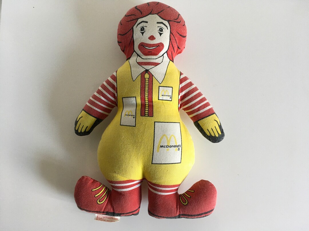 Vintage Ronald Mcdonald Stuffed Doll 1991 - Etsy