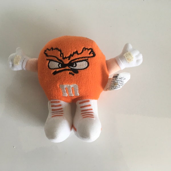 1998 M&ms Orville orange character candy plush 12,5 cm good condition