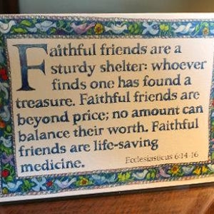 5x Pack Greeting cards with spirit: Faithful friends