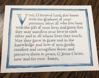 Print of a house blessing