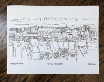 Print of our town: Hastings on Hudson...(12x18)