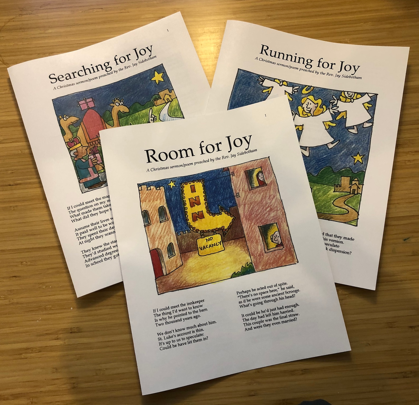 3 Illustrated Christmas Poems About the Innkeeper, the Shepherds and the Wise Men - Etsy