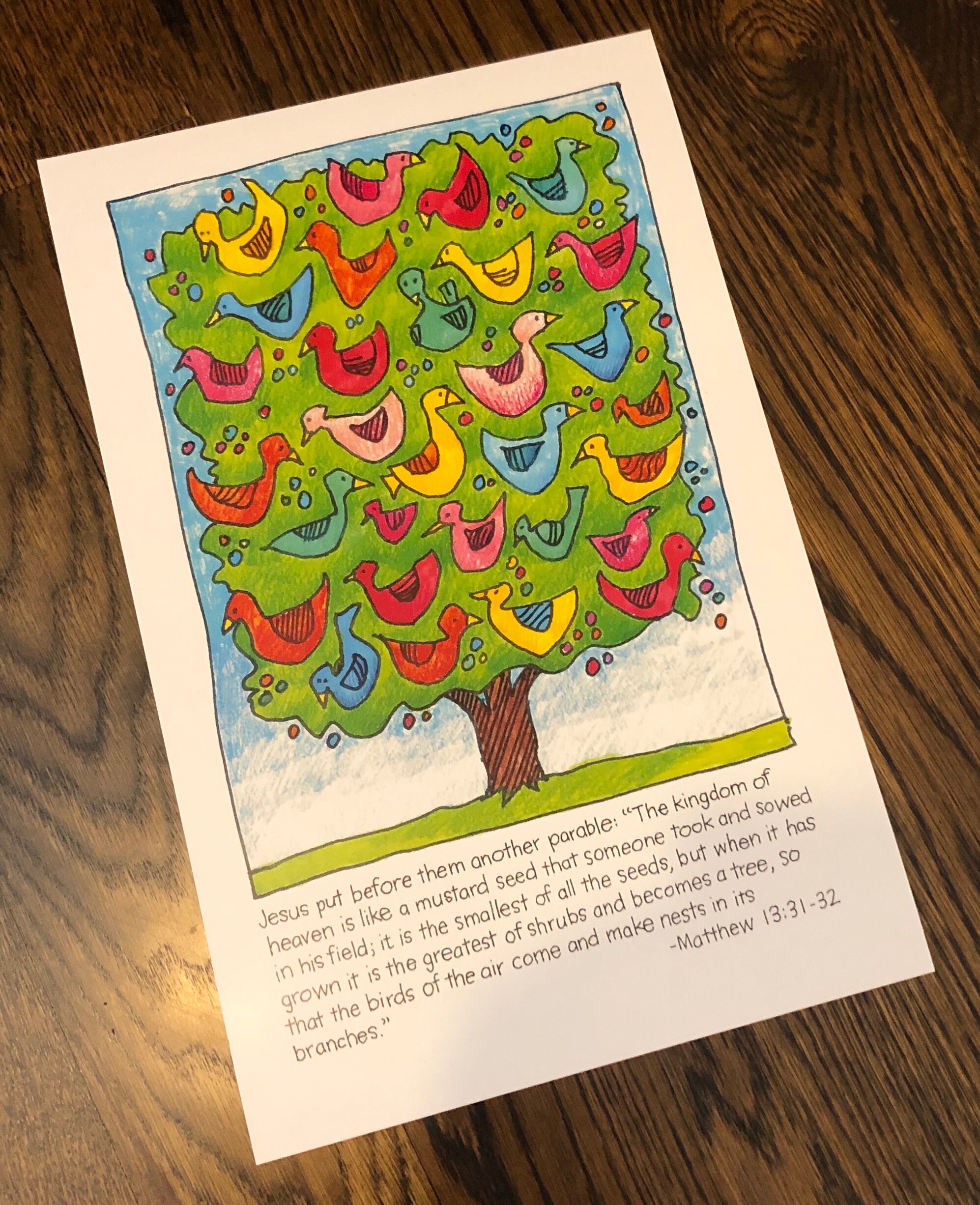 Parable Poster Poster of the Mustard Seed Parable - Etsy