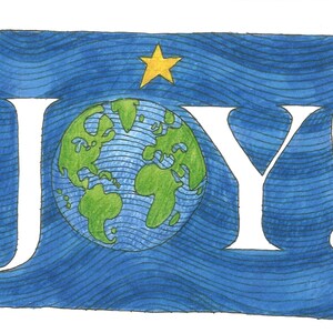 PACK 5x Tarjetas de felicitación con espíritu: ¡Alegría al mundo!
