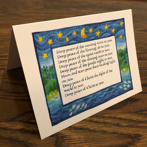 Pack Of 5 Easter Blessings Greeting Cards - Spring Floral Design, Eco-Friendly, 5x5.5 Inch