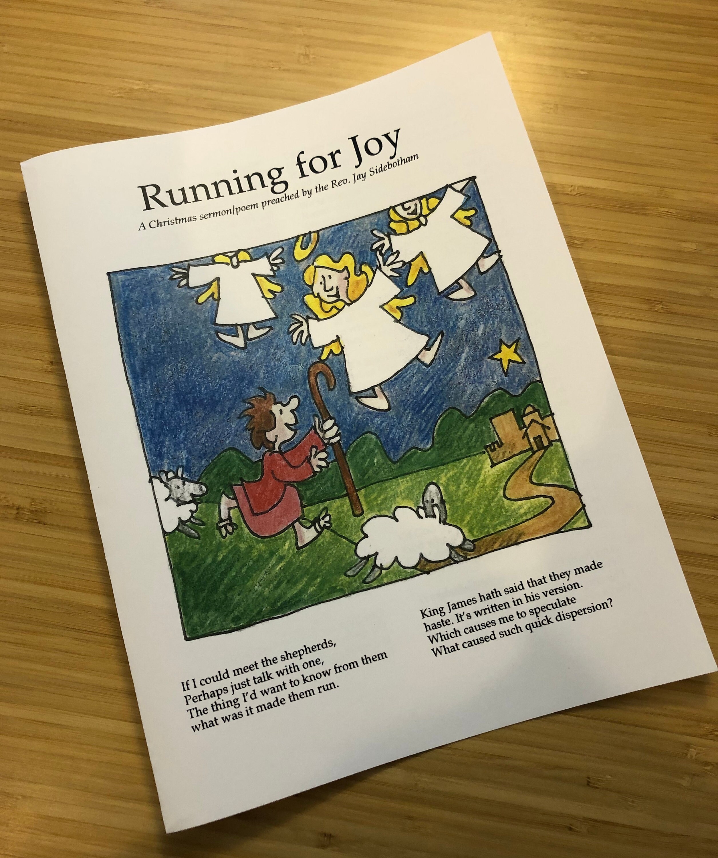 Illustrated Christmas Poem About the Shepherds - Etsy