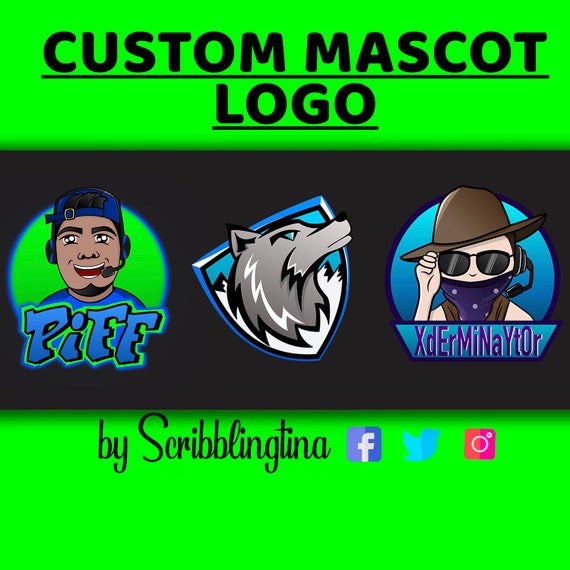 Twitch Logo Mascot Logo Portrait Logo Gaming Logo Youtube Etsy