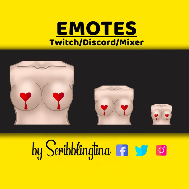 boobs emote funny emotes emote twitch emote youtube emote discord emote mixer emote Facebook emote