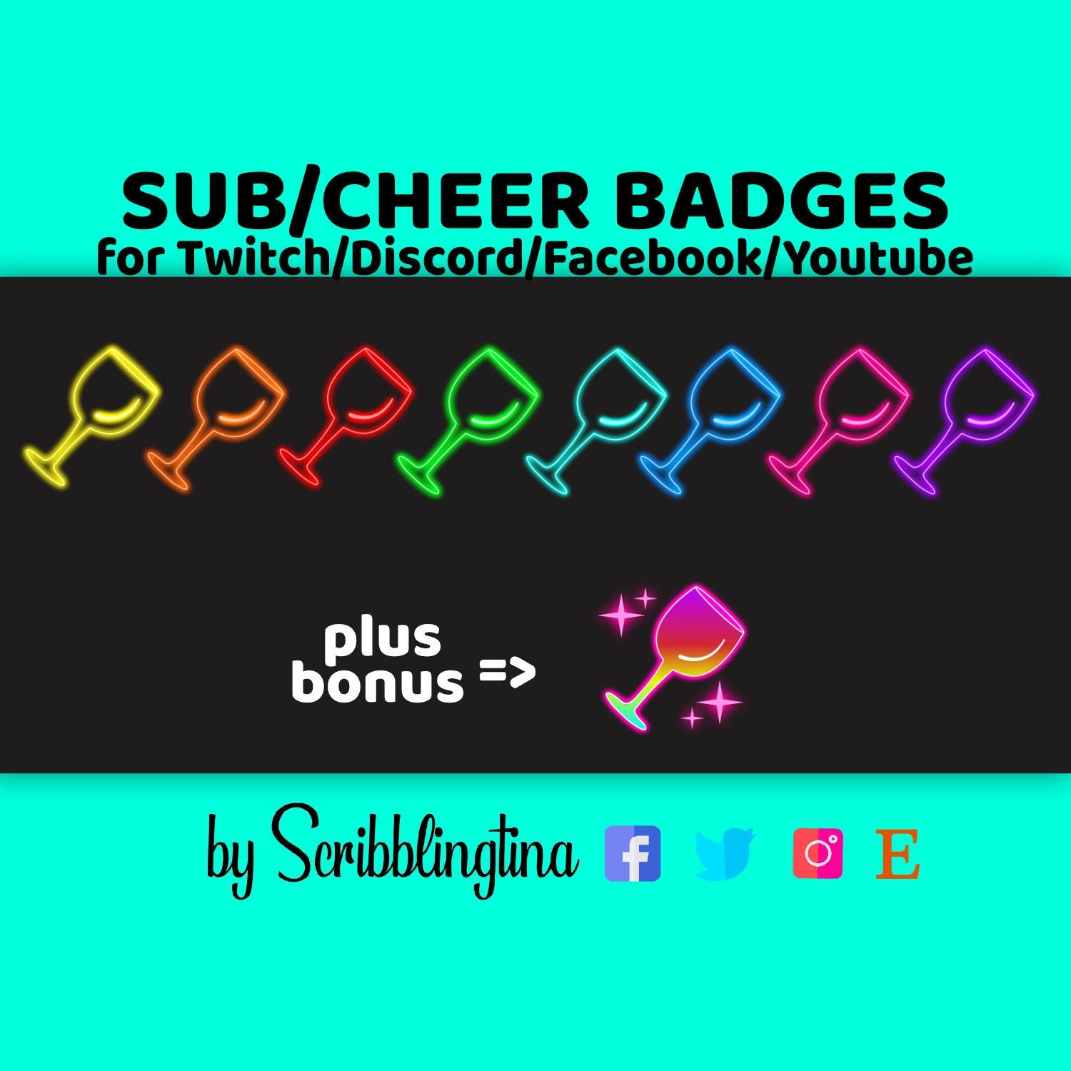 Twitch Sub Badges Sub Badges Subbadges Twitch Badges Sub Etsy Ireland