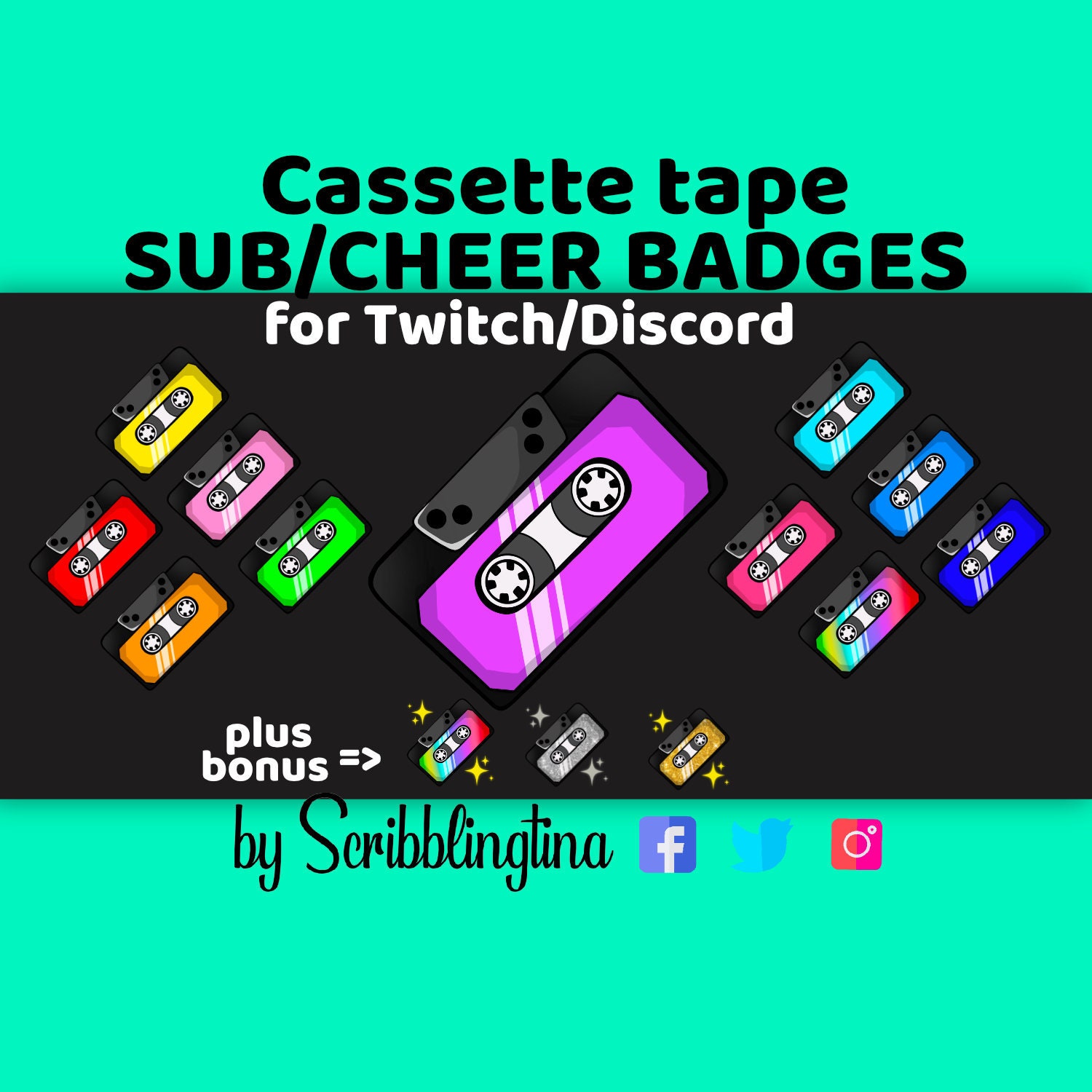 Sub Badges Twitch Sub Badges Twitch Badges Subbadges Etsy