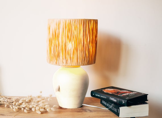 White online boho lamp
