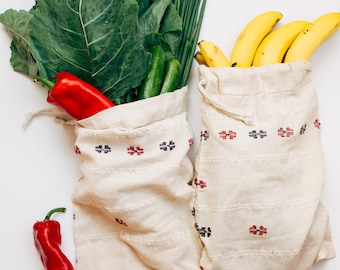 Sac de fruits et légumes, Sacs de produits frais, Sacs à légumes réutilisables, Sac à pain, Sac de rangement pour produits frais, Cuisine respectueuse de l'environnement