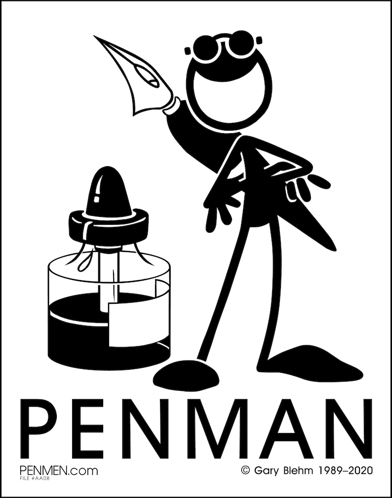 PENMAN with Pen and Ink Bottle