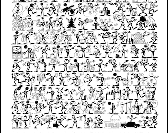 Political Art Poster: Find Two Identical Political PENMEN® 11 x 17 Print
