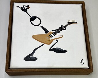 Penman Character Rocks the Canvas with a Gibson Explorer Guitar