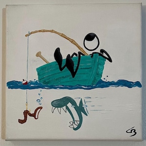 Fishing Penman with Worm