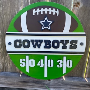 How Bout Them Cowboys, Cowboys Door Hanger, Cowboys Wreath, Football Wreath, Football Decor, Door Hanger, Front Door Sign, Home Decor