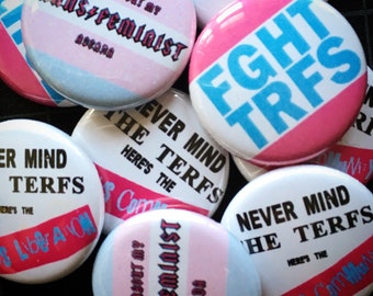 3 „ANTI-TERF“ pins of your choice.