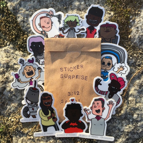 3 Surprise Sticker | Circle of Friends - Set 01