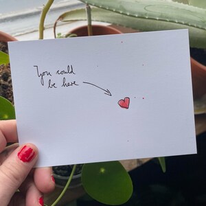 Postcard „You could be here“ (original artwork)