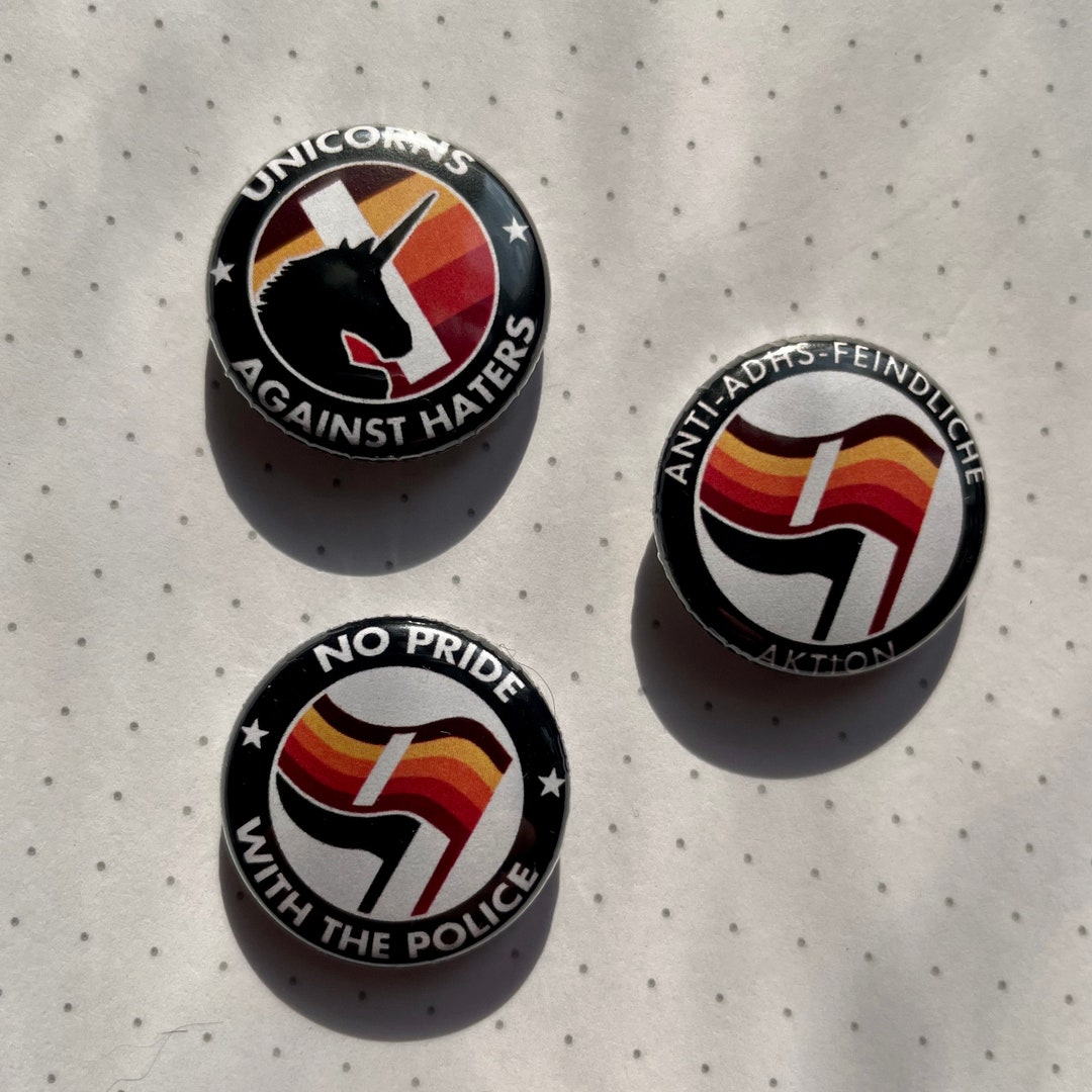 ADHD Button/pin Pack (flag With Procrastination Bar) - Etsy