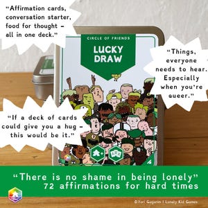 LUCKY TRACKING - 72 affirmaties voor moeilijke tijden ("Er is geen schande om eenzaam te zijn")