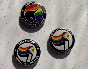 Queer Button/Pin Pack (inter inclusive progressive pride flag)